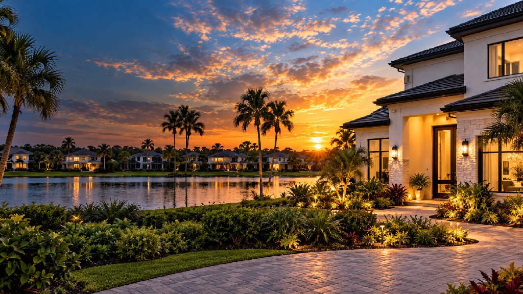 Luxury Florida Home at Sunset